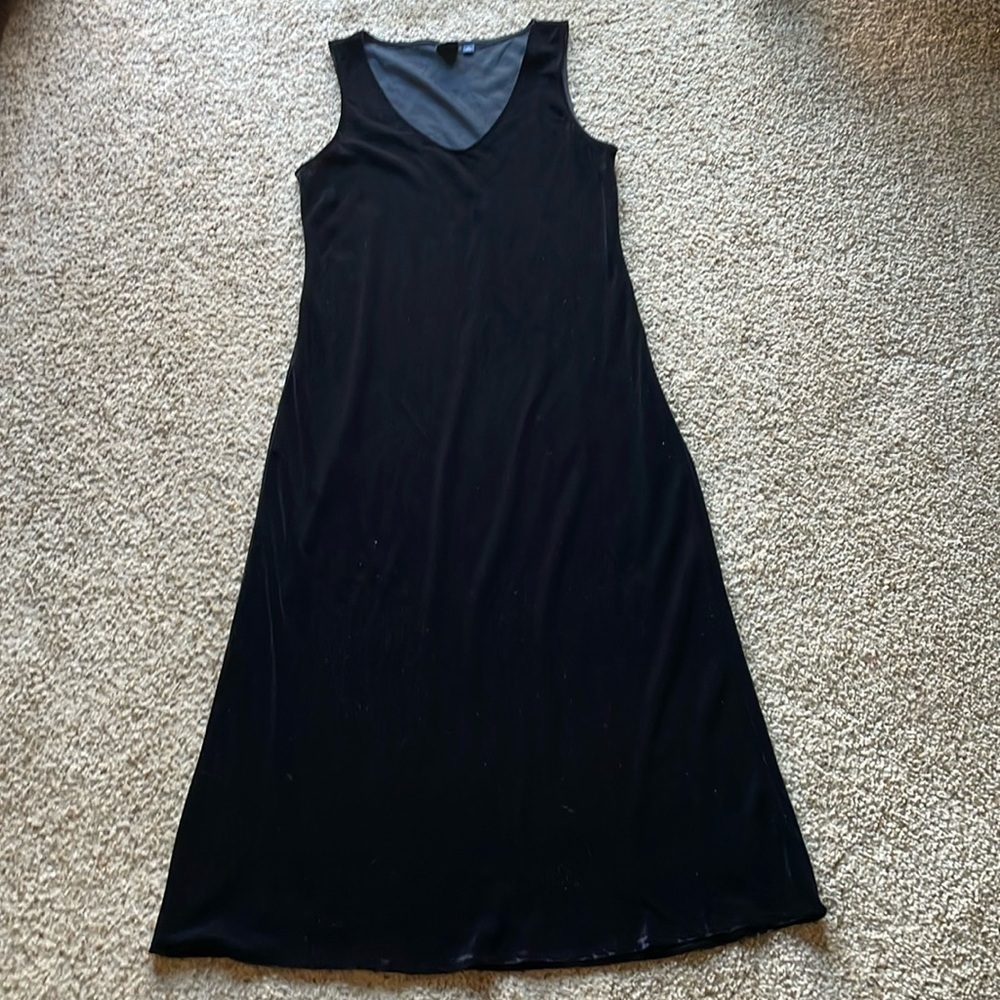 90s/00s Vintage Gap velvet midi/maxi length dress size S